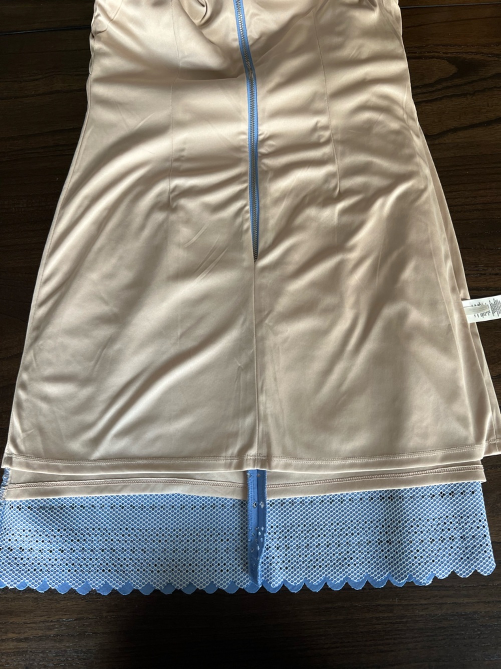 Eliza J Powder Blue Eyelet Shift Dress - 8 - Picture 7 of 9